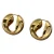Bonnie Studios gold plated oorbellen Bold Hoops goudkleurig