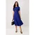 TRENDYOLMİLLA Dames Blauw Effen Midi Kort Casual Skater Jurken