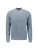 Chenille melange trui met halve rits en raglanmouwen
