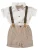 Little Gent Set ‘Classic ‘  bruin / wit