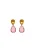 faina Oorbellen  geel / goud / rosa