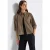 Street One Dames Mini corduroy overhemd blouse in Bruin