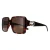 Gucci Vierkant Dames Donker Havana met Goud Donkerbruin GG1692S