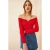 Fitted Blouse met Lange Mouwen en Hartkraag