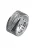 KUZZOI Ring ‘Feder’  zwart / zilver