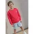 Like Flo Boys sweater met backprint roze