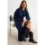 TRENDYOLMİLLA Dames Blauw Effen Maxi Lang A-lijn Jurken