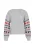 MYMO Trui ‘Young Fashion’  grijs / rood / zwart