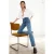 TRENDYOLMİLLA Dames Blauw Effen Recht Hoge taille Jeans