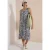 Midi-jurk met V-hals en zebraprint