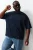 TRENDYOL MAN Heren Donkerblauw Effen Kort Oversized Grote maten T-shirts