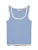 VERO MODA Top ‘AWAlice’  duifblauw / wit