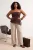 Trendyol Curve Dames Bruin Effen Mouwloos Getailleerd Grote maten Blouses