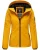 Marikoo dames overgangsjas lichtgewicht water- en windafstotend met capuchon geel