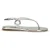 Casadei Zilveren Kalfskleder Bos Taurus Platte Sandalen