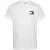 Tommy Jeans Slim-fit T-shirt met ronde hals en vlagmotief voor heren (Wit)