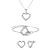 Locked Heart Lovett Twee sets – Zilver en kristal
