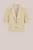 WE Fashion – Dames regular fit blazer met krijtstreep – Regular fit – Beige – Viscose –