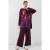 Oversized abstracte print crewneck tuniek en broek set
