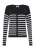 SANIKA Gebreid vest  zwart / wit