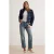 TRENDYOLMİLLA Dames Blauw Effen Recht Hoge taille Jeans