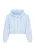 swirly Sweatvest ‘Back To School’  lichtblauw