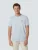 No Excess T-Shirt Crewneck Placed Prints Garment Dyed Melange Sky  S