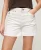 Superdry Vrouwen Cut-off Short met Middelhoge Taille Wit