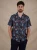 A Fish Named Fred Overhemd Korte Mouw Cubist Multicolor Navy  3XL