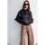 Mango barrel jeans met dierenprint – donkerbruin/ecru
