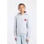 America Today hoodie met backprint grijs melange