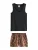 Next Korte pyjama  bruin / zwart