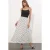 Hoge taille polkadot maxi rok