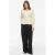 VILA gebreid vest met peplum en wol – ecru