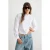 TRENDYOLMİLLA Dames Wit Effen Lang Boxy Overhemden