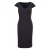 Kort V-hals Viscose Jersey Aansluitende Jurk Dames COMMA