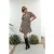 Colourful Rebel Telsi Zebra Short Sleeve Real Wrap Dress Ss Dark Brown