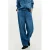 Desigual wide leg regular waist broek medium blue denim