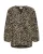 Kaffe Blouse ‘Kamilia’  donkerbeige / zwart