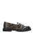 Fred de la Bretoniere Paris Grive leren loafers met slangenprint bruin