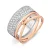 Orphelia Dames 925 Sterling Zilveren Ring – Zilver/Roze ZR-7206