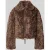 HUGO Regular fit teddy-/imitatiebontjack met platte kraag model ‘Amoa’