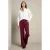 LOLALIZA wide leg broek – donkerrood