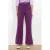 LOLALIZA wide leg regular waist broek paars