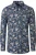 Venti Overhemd blauw, Bloemen
