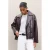 MANGO TEEN imitatieleren jas – donkerrood