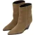 Closed Wedge Boot Shoes Taupe Beige