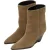 Closed Wedge Boot Shoes Taupe Beige