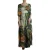 Geprinte Zijde Kaftanjurk Jungleprint Maxi Jurk