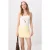 TRENDYOLMİLLA Dames Geel Effen Extra Kort / Super Mini Skort Skort Rokken
